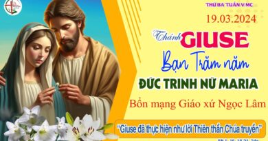 Mừng Kính Thánh Cả Giuse Bạn Trăm Năm Đức Trinh Nữ Maria 19.03.2024 Bổn mạng Giáo xứ và hai Cha Phó Giuse