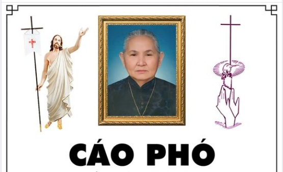 Cụ Cố Maria Phạm Thị Chè 89 tuổi, Giáo họ Rạng Đông, Qua đời 09/10/2024, Thánh lễ an táng 4h30 thứ bảy 12/10/2024