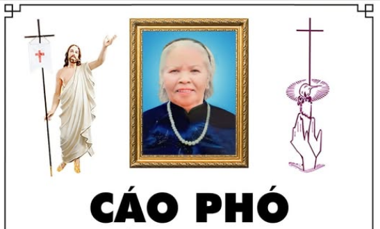 Cụ Cố Maria Phạm Thị Thanh 88 tuổi, Giáo họ Truyền Tin, Qua đời 14/01/2025, Thánh lễ an táng 4h30 thứ năm 16/01/2025