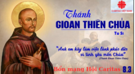 Mừng Kính Thánh Gioan Thiên Chúa Tu Sỹ 08/03/2025 Bổn mạng Hội Caritas