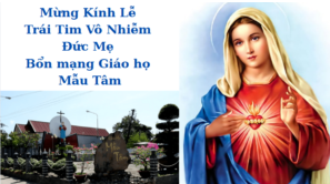 Mừng Kính Lễ Trái Tim Vô Nhiễm Đức Mẹ thứ bảy 28/06/2025 Bổn mạng Giáo họ Mẫu Tâm