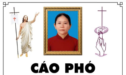 Bà Maria Lê Thị Lan 52 tuổi, Giáo họ Truyền Tin, Qua đời 25/06/2025, Thánh lễ an táng 4h30 thứ sáu 27/06/2025