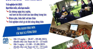 HÂN HẠNH CHÀO ĐÓN CÁC BẠN NỮ TU CÔNG GIÁO 2025