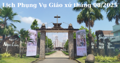 LỊCH PHỤNG VỤ GIÁO XỨ NGỌC LÂM THÁNG 08/2025