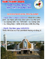 Hành Hương Năm Thánh Tháng 08/2025