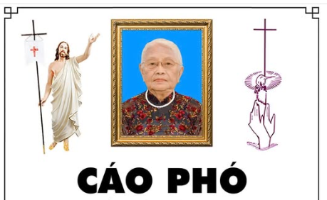 Bà Cố Maria Vũ Thị Quý 90 tuổi, Giáo họ Mẫu Tâm, Qua đời 09/08/2025, Thánh lễ an táng 8h30 thứ ba 12/08/2025