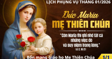 LỊCH PHỤNG VỤ GIÁO XỨ NGỌC LÂM THÁNG 01/2026 LỊCH PHỤNG VỤ GIÁO XỨ NGỌC LÂM THÁNG 01/2026
