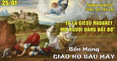 Mừng Kính Thánh Phaolô Tông Đồ Trở Lại 25/01/2026 Bổn mạng Giáo Họ Biệt Lập Bàu Mây