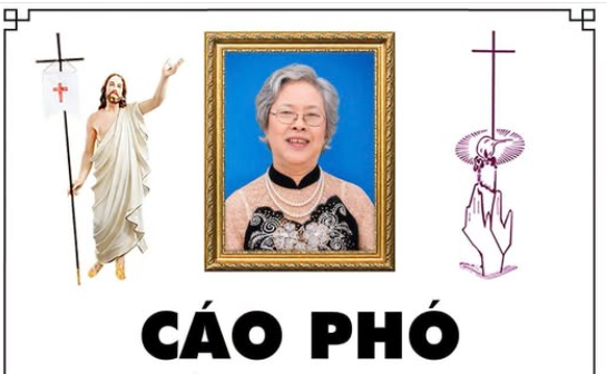 Cụ Cố Maria Têrêsa Lê Thị Cơ 87 tuổi, Giáo họ Truyền Tin, Qua đời 09/07/2026, Thánh Lễ an táng 4h30 thứ bảy 11/07/2026