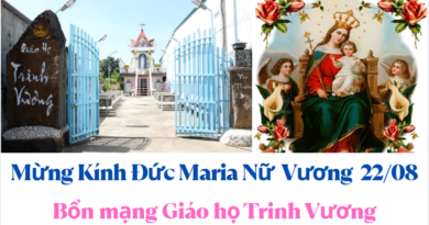 Mừng Kính Đức Maria Nữ Vương 22/08/2026 Bổn mạng Giáo họ Trinh Vương