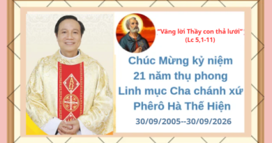 Chúc Mừng Kỷ Niệm Tạ Ơn 21 năm Thụ phong Linh Mục Cha Chánh xứ Phêrô Chúc Mừng Kỷ Niệm Tạ Ơn 21 năm Thụ phong Linh Mục Cha Chánh xứ Phêrô