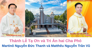 Thánh Lễ Tạ Ơn, Tri ân hai Cha phó Martinô và Matthêu 13/10/2026